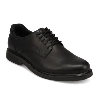 Dockers Mens Tyne Slip Resistant Lace-up Oxford In Black