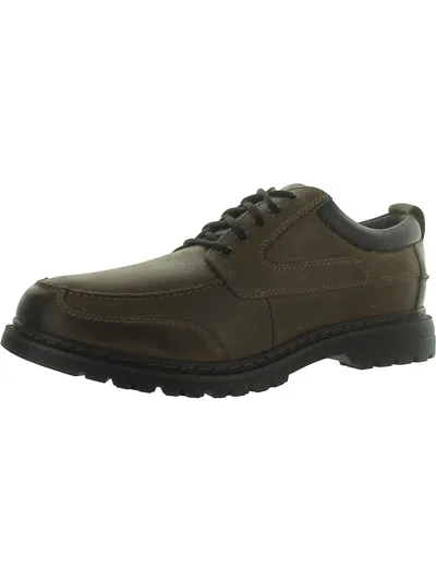 Dockers Mens Water Resistant Lace Up Oxfords In Green