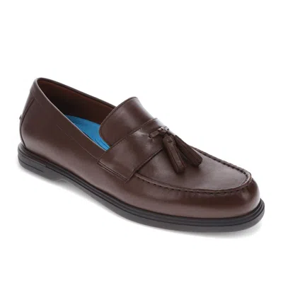 Dockers Mens Woodward Genuine Leather Dress Casual Tassel Loafer Shoe In Multi