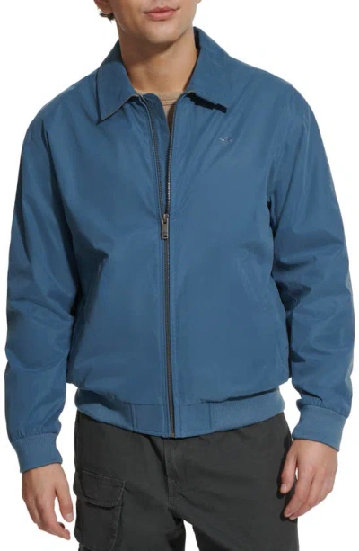 Dockers Micro Twill Golf Bomber Jacket In Blue