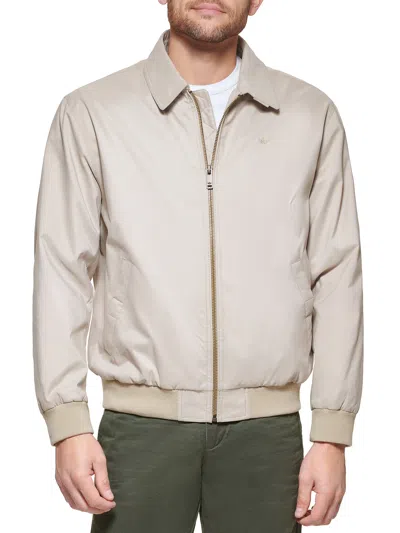 Dockers Microtwill Golf Bomber Jacket In Neutral