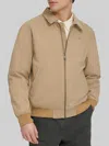 Dockers Micro Twill Golf Bomber Jacket In Neutral
