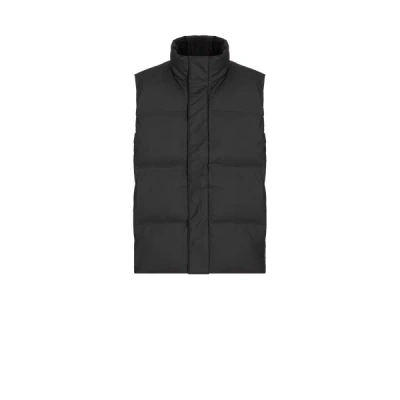 Dockers Mid-length Sleeveless Puffer Jacket In Black