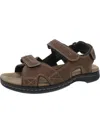 Dockers Newpage Mens Faux Leather Memory Foam Fisherman Sandals In Multi