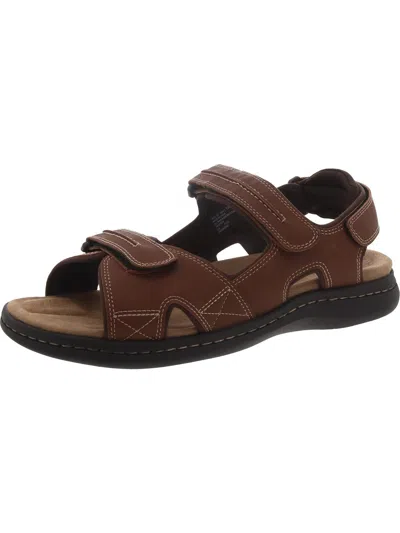 Dockers Newpage Mens Man Made Ankle Strap Fisherman Sandals In Rust