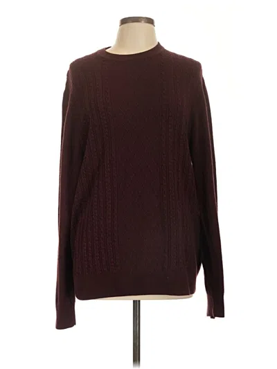 Pre-owned Dockers Pullover Sweater In Burgundy