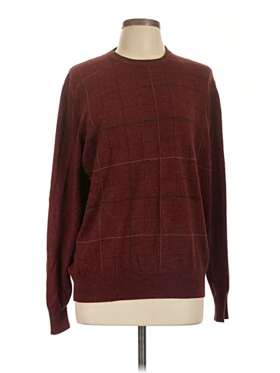 Pre-owned Dockers Pullover Sweater In Burgundy