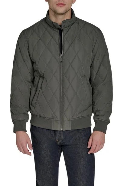 Dockers Diamond Quilted Bomber In Green