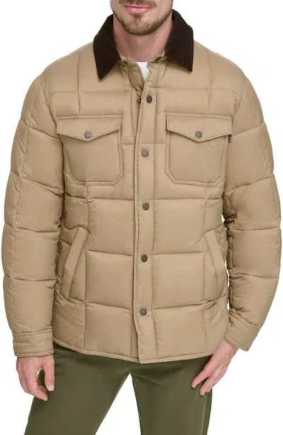 Dockers ® Quilted Water Resistant Shirt Jacket In Harvest