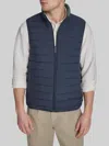 Dockers Regular Fit Packable Reversible Vest In Blue