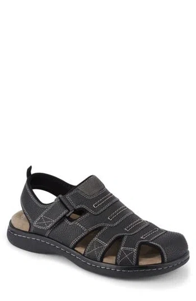 Dockers ® Searose Comfort Fisherman Sandal In Black