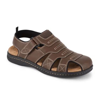 Dockers Searose Fisherman Mens Sandals Outdoor Comfort Memory Foam Sandals For Men In Brown