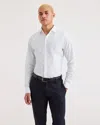Dockers Shirts Man  A4285 0003 Crafted Woven Shirt Lucint White In White