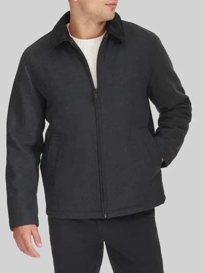 Dockers Short Cord Shortie Jacket Charcoal In Black