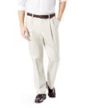 Dockers Easy Khaki With Stretch Mens Comfort Waistband Classic Fit Big And Tall Pleated Pant In Neutral