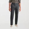 Dockers Signature Iron Free Khaki With Stain Defender Mens Comfort Waistband Classic Fit Pleated Pant In Black