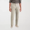 Dockers Signature Iron Free Khaki With Stain Defender Mens Comfort Waistband Classic Fit Pleated Pant In Neutral