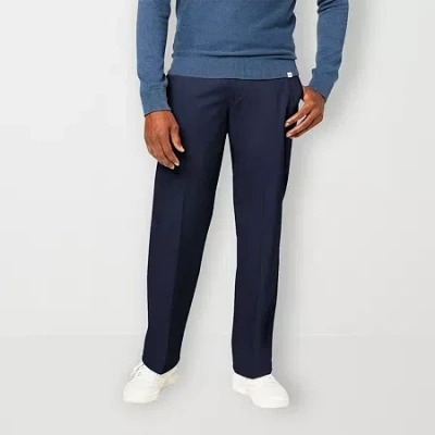 DOCKERS SIGNATURE IRON FREE KHAKI WITH STAIN DEFENDER MENS COMFORT WAISTBAND RELAXED FIT FLAT FRONT PANT