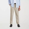 Dockers Signature Iron Free Khaki With Stain Defender Mens Comfort Waistband Relaxed Fit Flat Front Pant In Neutral