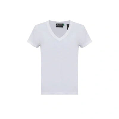 Dockers Cotton V-neck T-shirt In White