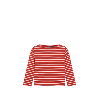 Dockers T-shirt Rayé En Coton In Red