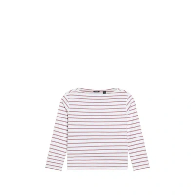 Dockers T-shirt Rayé En Coton In White