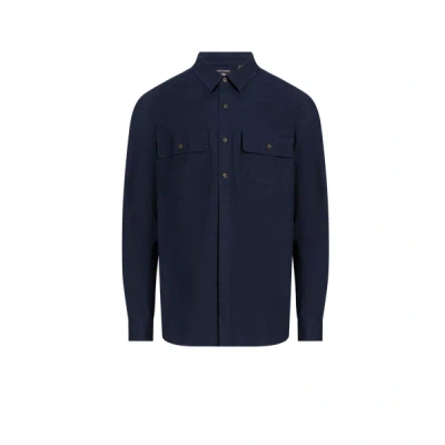 Dockers Textured Overshirt In Blue