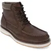 Dockers Mens Thames Casual Lace Up Moc Toe Boot In Dark Tan