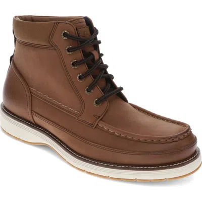 Dockers Mens Thames Casual Lace Up Moc Toe Boot In Brown