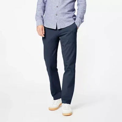 Dockers Ultimate Chino With Smart 360 Flex Mens Comfort Waistband Slim Fit Flat Front Pant In Blue