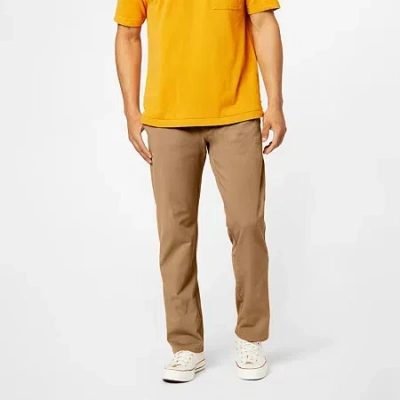 Dockers Ultimate Chino With Smart 360 Flex Mens Comfort Waistband Straight Fit Flat Front Pant In Brown
