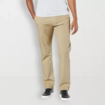 Dockers Ultimate Chino With Smart 360 Flex Mens Comfort Waistband Straight Fit Flat Front Pant In Nude
