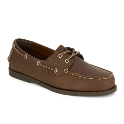 Dockers Vargas Mens Boat Shoes Classic Leather Casual Shoes For Men In Brown