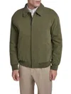Dockers Water-resistant Microtwill Golf Bomber Jacket In Green