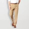 Dockers Workday Khaki With Smart 360 Flex Mens Classic Fit Flat Front Pant In Brown