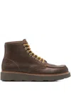Docksteps Leather Lace-up Boots In Brown