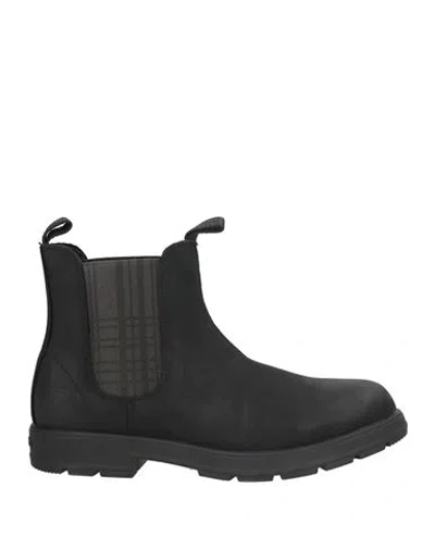 Docksteps Man Ankle Boots Black Size 8 Leather, Textile Fibers