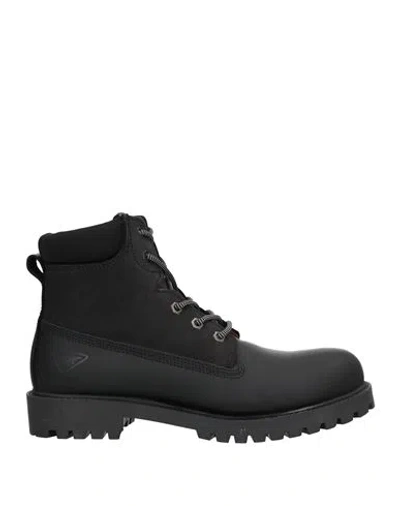 Docksteps Man Ankle Boots Black Size 9 Soft Leather, Textile Fibers