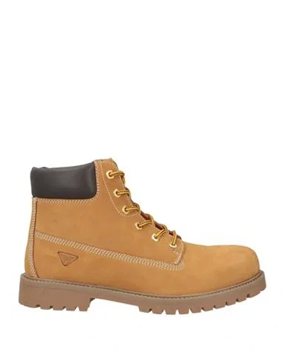 DOCKSTEPS DOCKSTEPS MAN ANKLE BOOTS CAMEL SIZE 9 LEATHER
