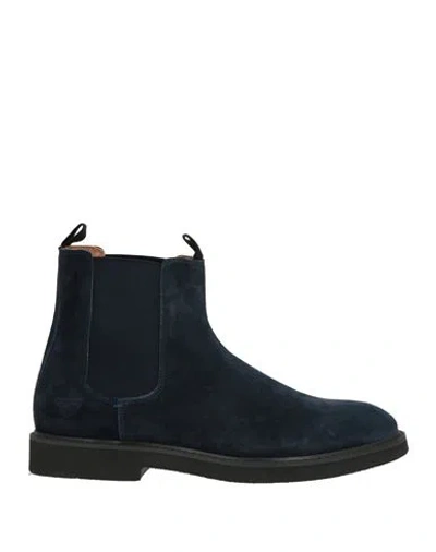 Docksteps Man Ankle Boots Midnight Blue Size 9 Leather