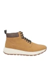 Docksteps Man Ankle Boots Ocher Size 9 Leather In Yellow