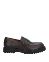 DOCKSTEPS DOCKSTEPS MAN LOAFERS DARK BROWN SIZE 9 LEATHER