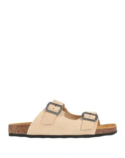 Docksteps Man Sandals Beige Size 7 Leather