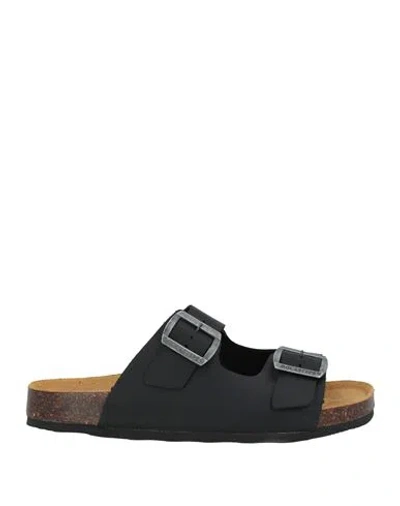 Docksteps Man Sandals Black Size 9 Leather