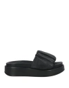 Docksteps Woman Sandals Black Size 8 Leather