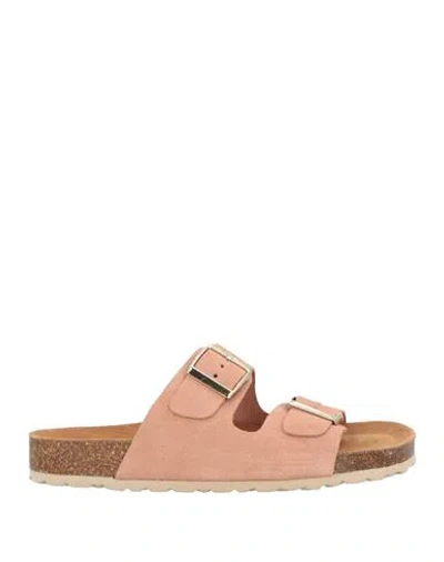 Docksteps Woman Sandals Blush Size 8 Leather In Pink