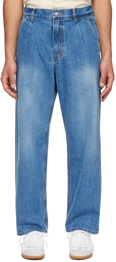 Document Blue Five-pocket Jeans In Indigo