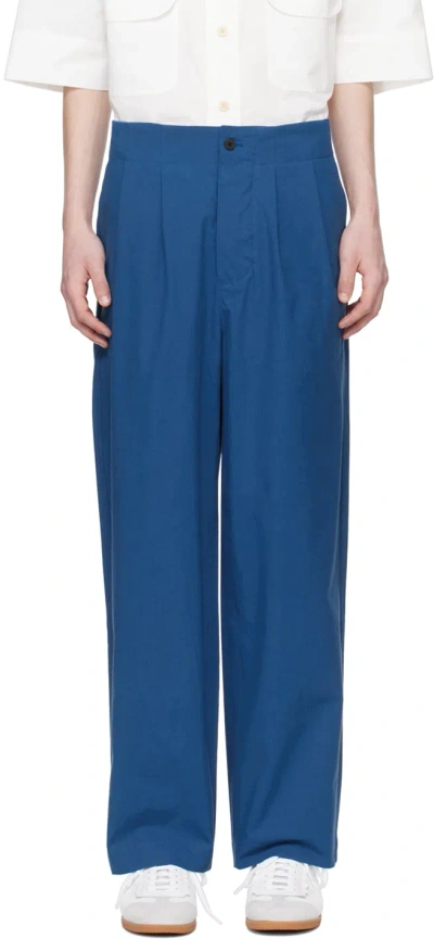 Document Blue Wide Trousers