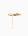 Dodiee Adi Braided Chain Belt In Gold