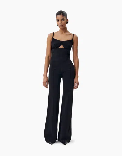 Dodiee Brooke Sculpt-knit Jumpsuit In Noir In Black